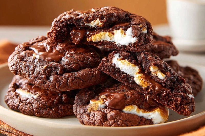 Schoko-Marshmallow-Cookies
