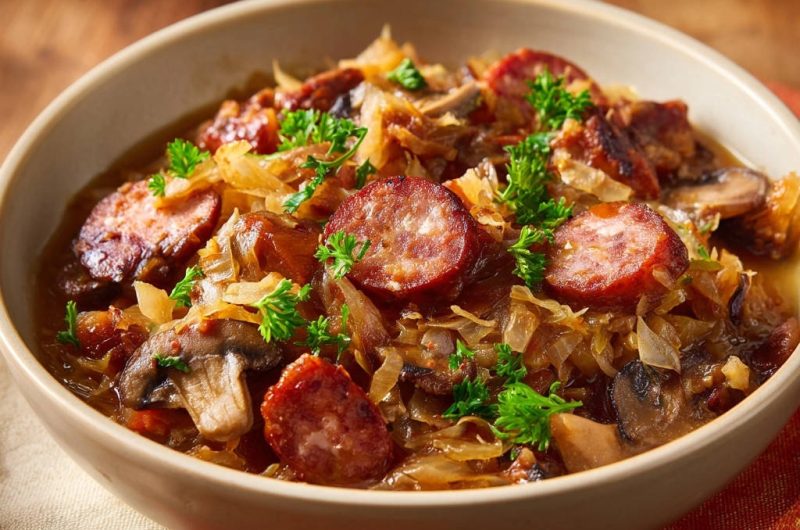 Wurst-Kraut-Pfanne