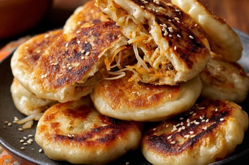 Asiatische Gefüllte Pfannkuchen