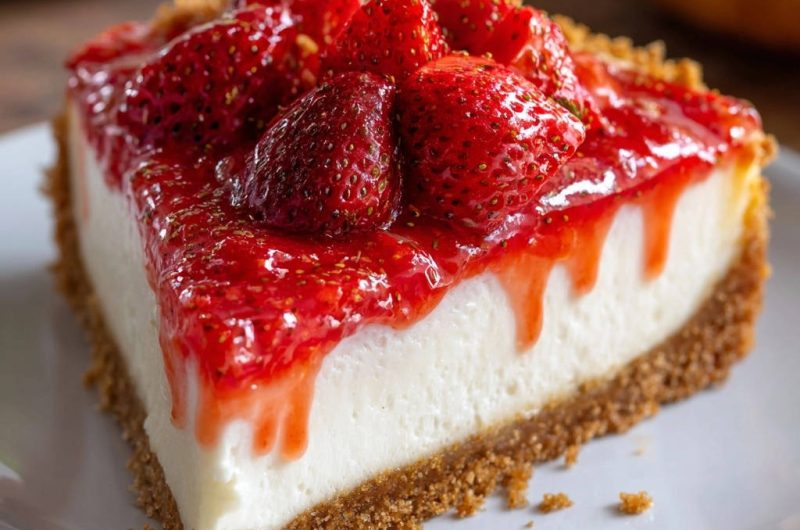 Cremiger Erdbeer-Käsekuchen ohne Backen