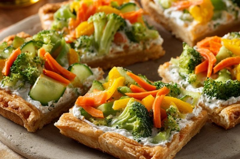 Frische Gemüse-Blätterteig-Ecken