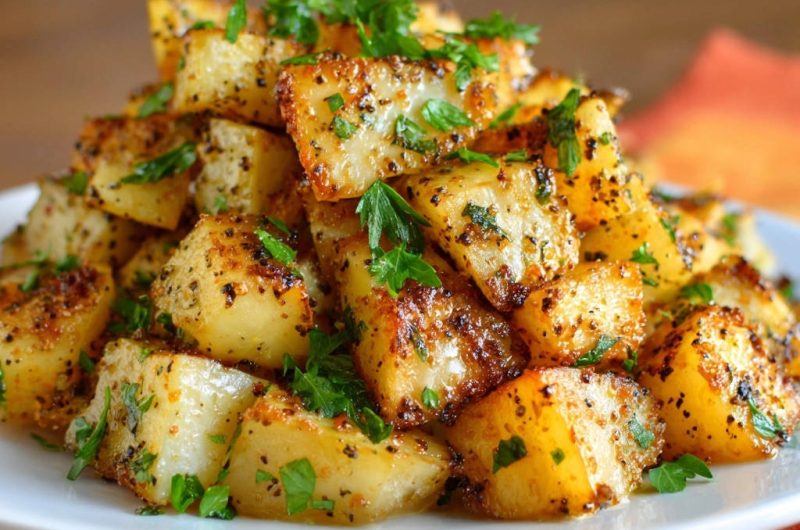 Goldbraune Kräuter-Ofenkartoffeln