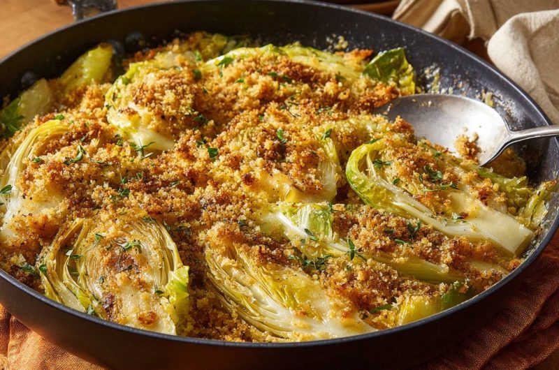 Goldbrauner Chicorée-Gratin