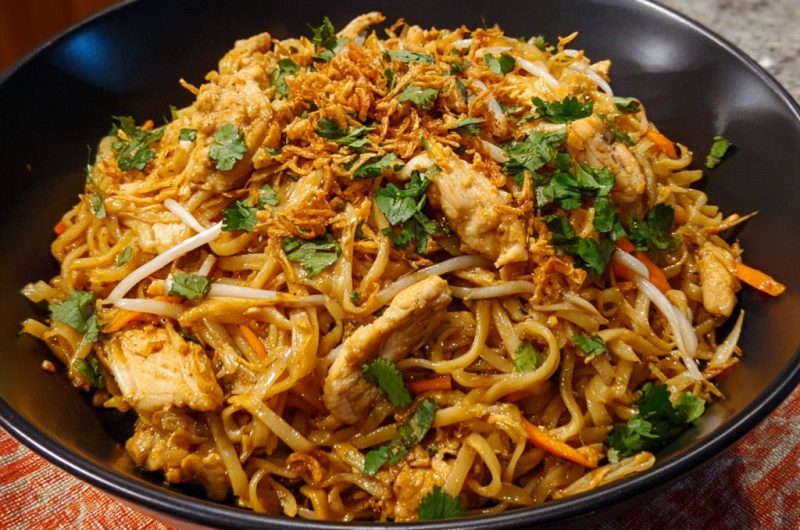 Hähnchen-Nudel-Pfanne