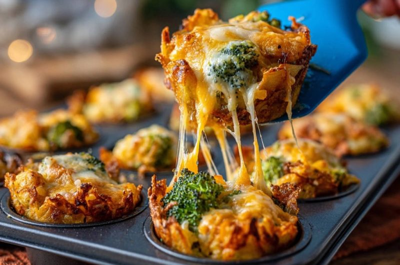 Herzhafte Kartoffel-Brokkoli-Nester