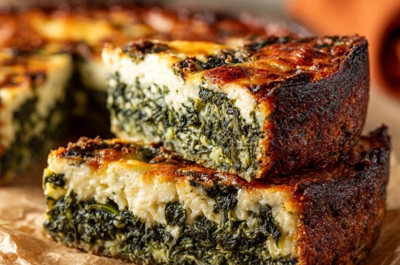 Herzhafter Spinat-Käse-Kuchen