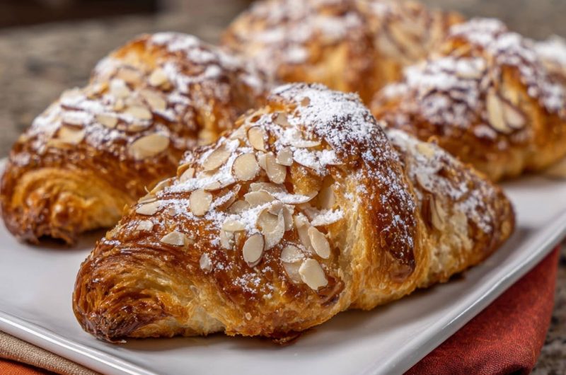Himmlische Mandel Croissants