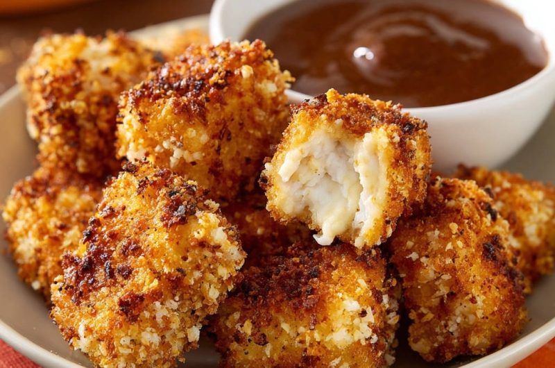 Knusprige Fisch-Nuggets mit würzigem Dipp