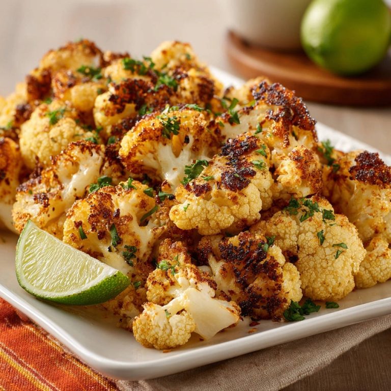 Knuspriger Ofen-Blumenkohl mit Limette: Perfekt zart & außen goldbraun