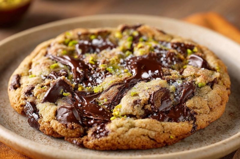 Luxus Schoko-Pistazien Cookies