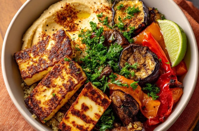 Mediterrane Halloumi-Bowl