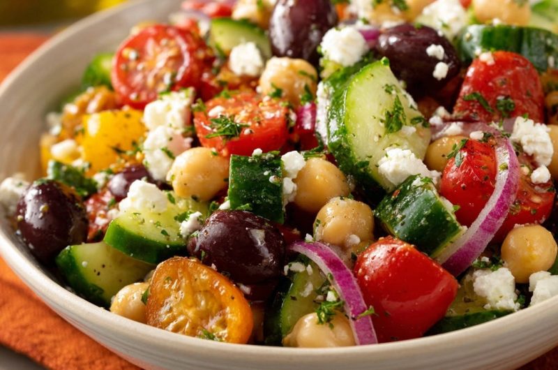 Mediterraner Kichererbsen-Salat