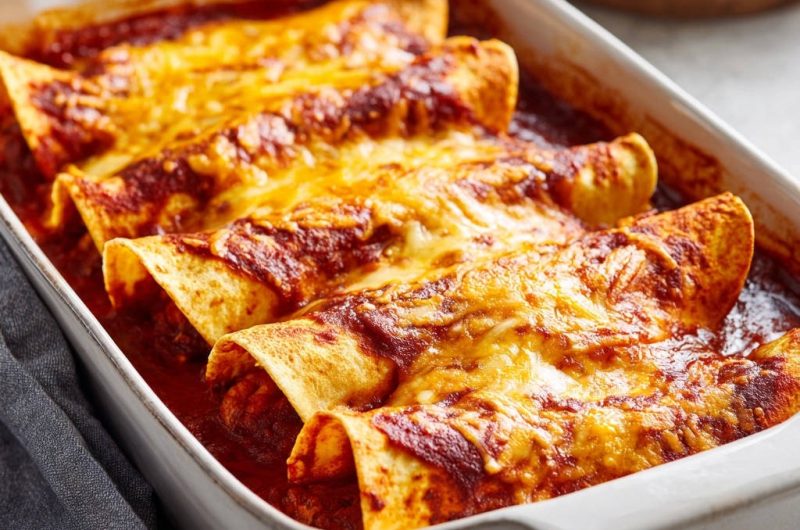 Saftige Hähnchen-Enchiladas