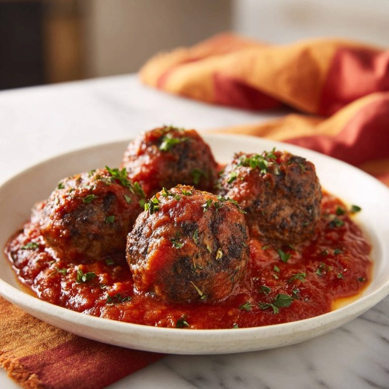 Saftige Italienische Hackbällchen in aromatischer Tomatensoße: Unwiderstehlich zart & aromatisch
