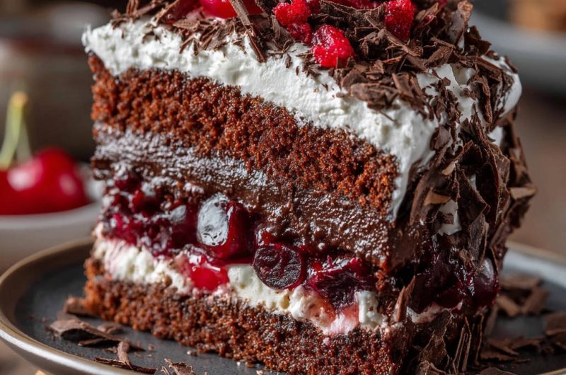 Saftige Schwarzwälder Kirschtorte