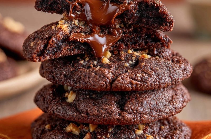 Schmelzende Schoko-Nuss-Cookies