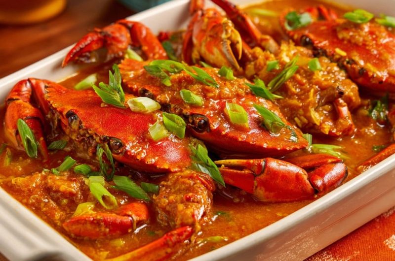 Würzig-Aromatische Krabben in Saucenbad