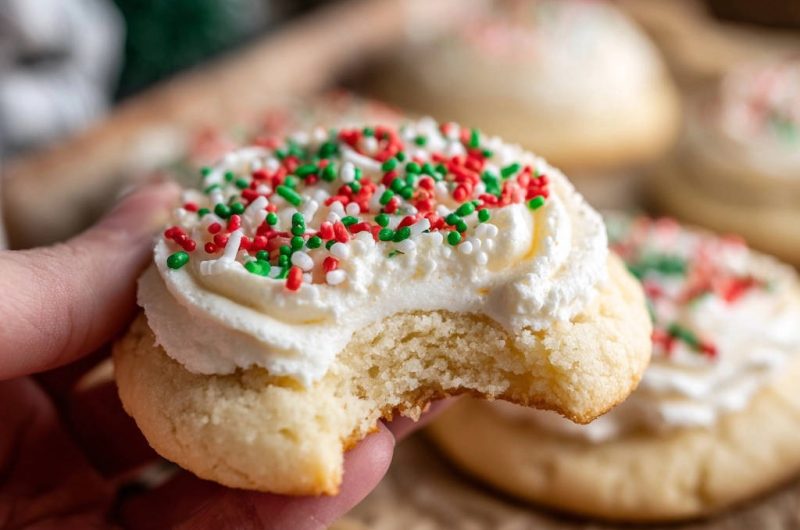 Weihnachts-Zuckerkekse mit Vanille-Frosting
