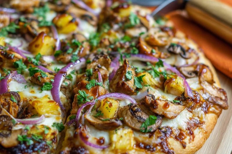 BBQ Chicken Ananas Pizza