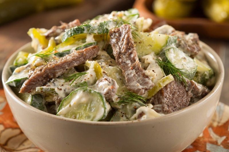 Rindfleisch-Gurken-Salat