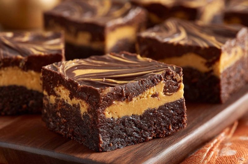Erdnussbutter Brownies