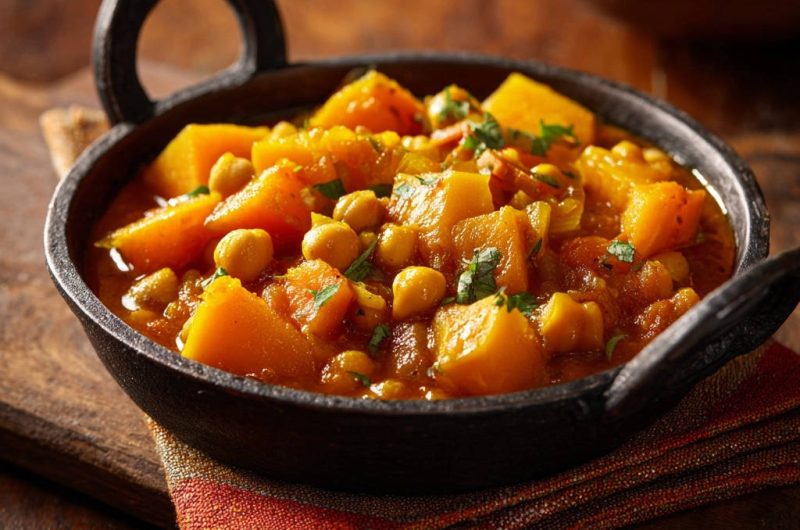 Kürbis-Kichererbsen-Curry