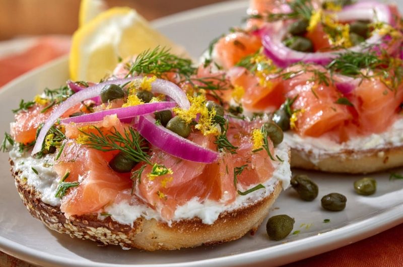 Lachs-Bagels