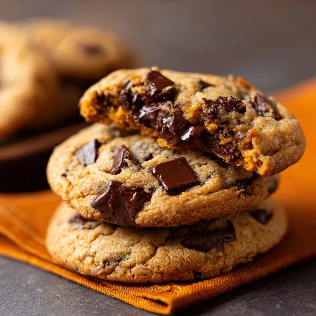 Saftige Chocolate Chip Cookies angeschnitten, die den weichen Kern und geschmolzene Schokoladenstückchen zeigen.