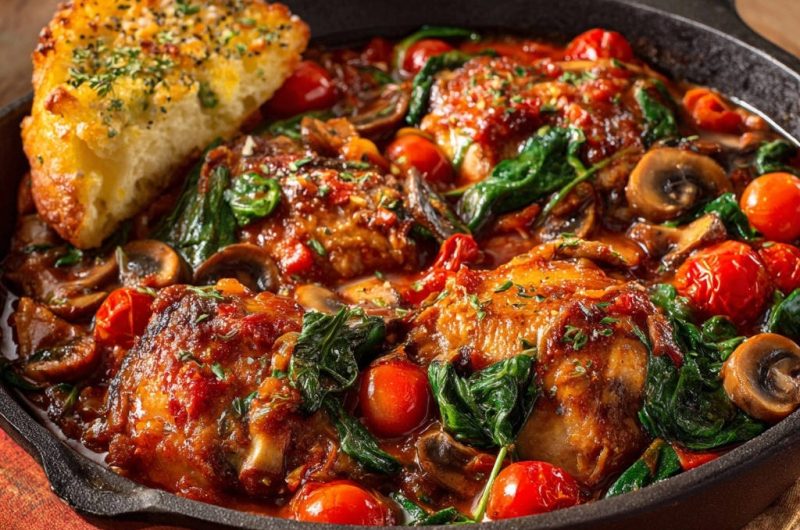 Hähnchen aus der Pfanne