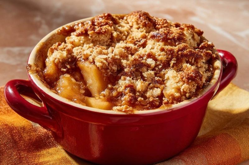 Apfel-Crumble (Nie wieder matschiger Streusel!)