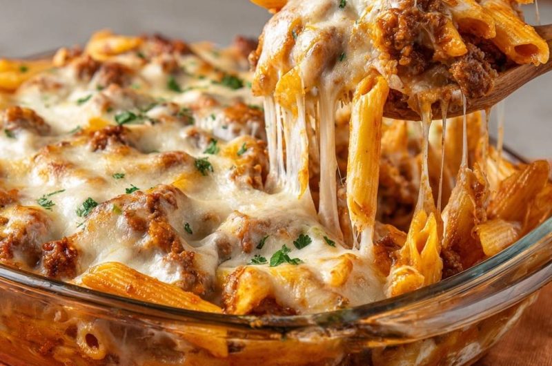 Überbackene Rigatoni Bolognese (Nie wieder matschige Nudeln)