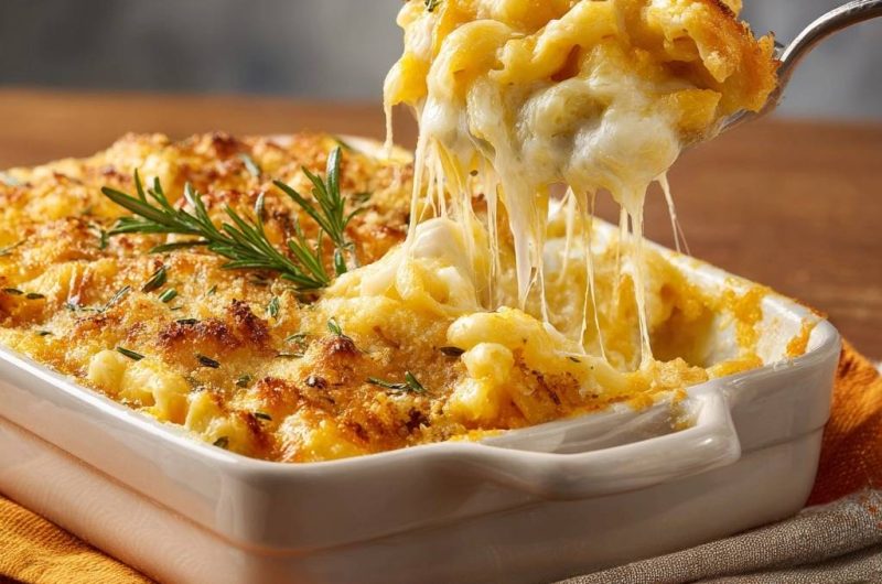 Überbackenes Mac and Cheese mit Rosmarin