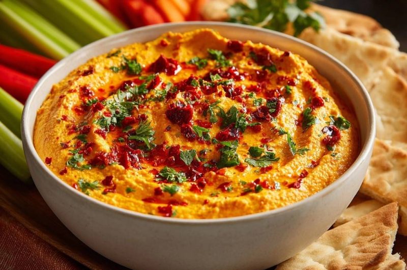 Cremiger Paprika-Hummus