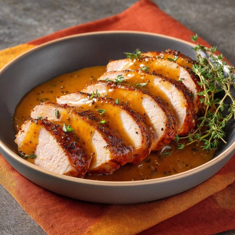 Glasiertes Thymian-Hähnchen (Nie wieder trockenes Hähnchen!)