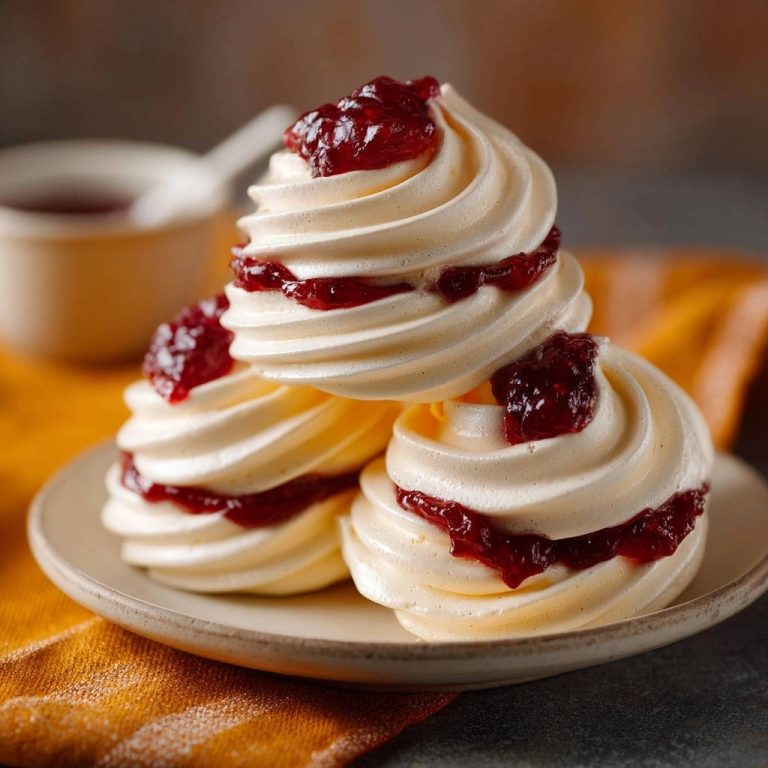 Himbeer-Baiser-Türmchen (Nie wieder nachlassender Eischnee!)