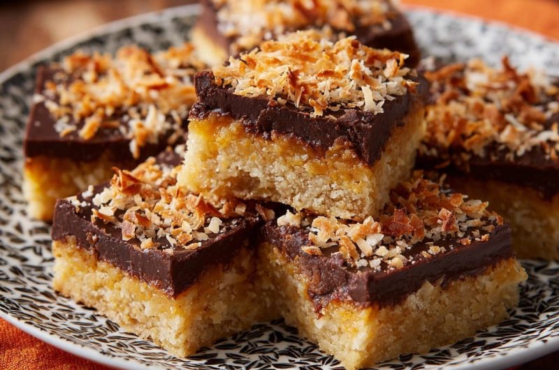 Karamell Schoko Kokos Riegel