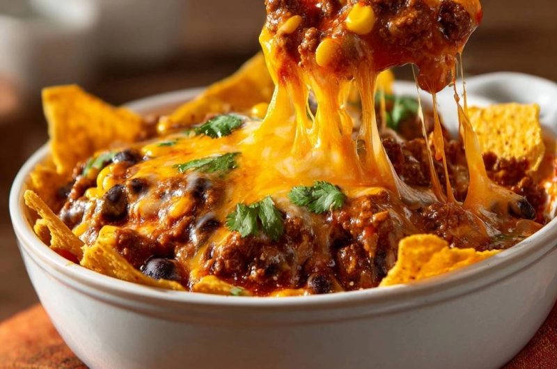 Knusprige Chili-Nacho-Bowl
