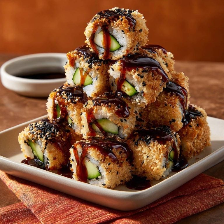 Knusprige Gurken-Sushi-Rolls: Knusper-Rezept