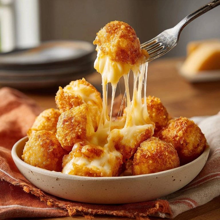 Knusprige Käsegefüllte Kartoffelbällchen – Rezept