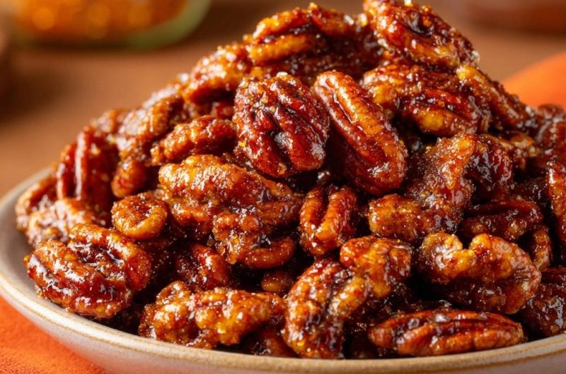 Knusprige Karamellisierte Pekannüsse