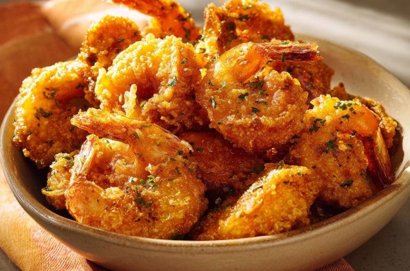 Knusprige Paniertgarnelen