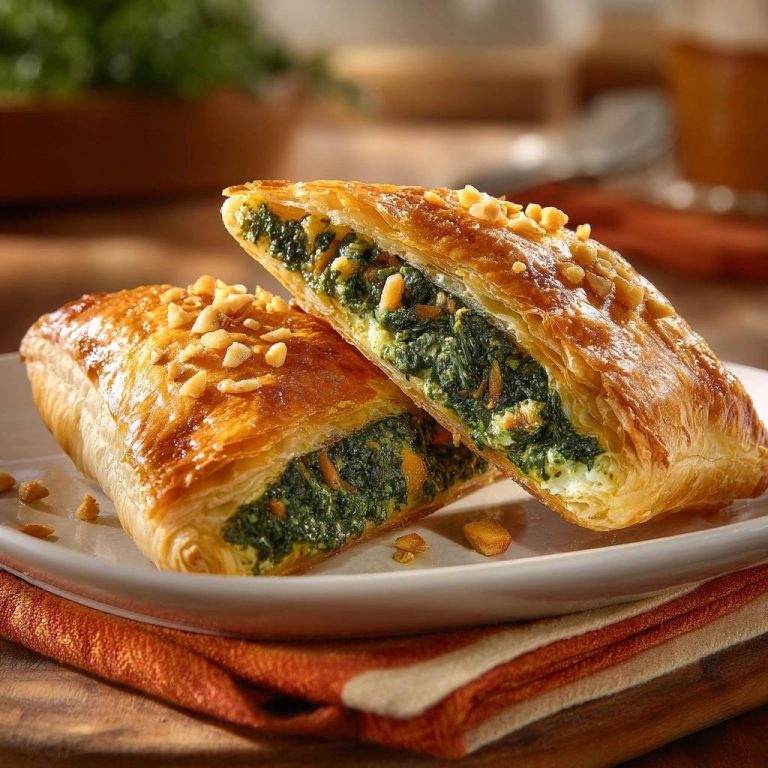 Knusprige Spinat-Pinienkern-Pasteten Rezept