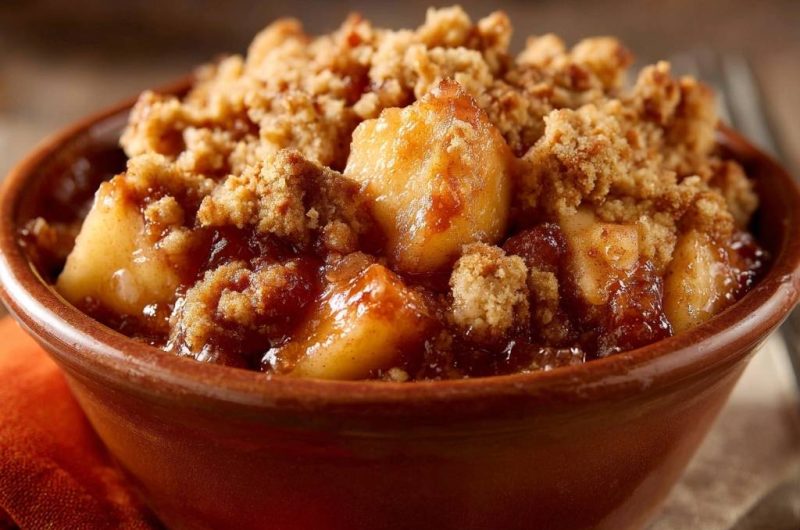 Knuspriger Apfel-Crumble