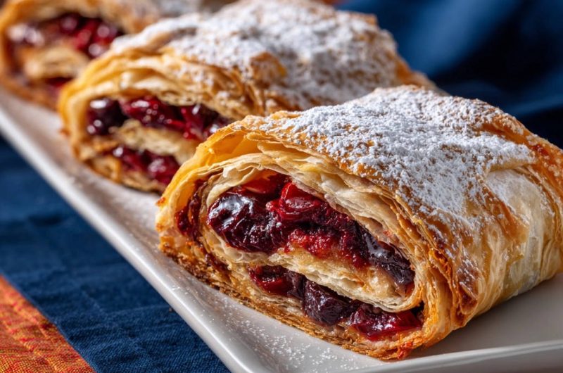 Knuspriger Kirsch-Strudel