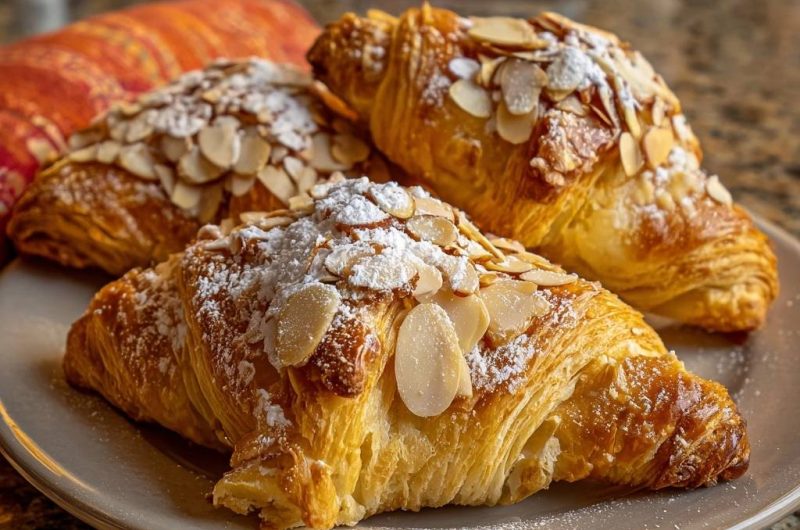 Mandel-Croissants (Endlich knusprige Schichten!)