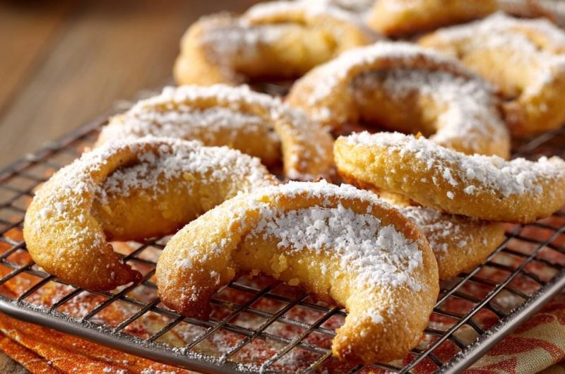 Orangen-Mandelkipferl (Nie wieder reißende Kipferl!)