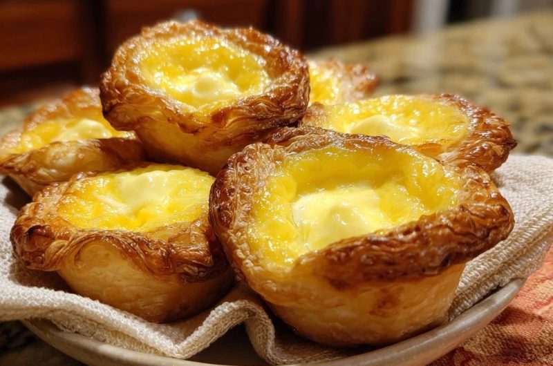 Pastéis de Nata (Nie wieder matschiger Blätterteig!)