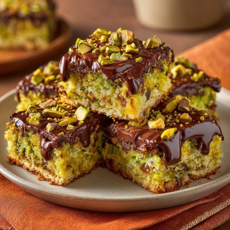 Pistazien-Schoko-Brownies (Nie wieder trockene Brownies!)