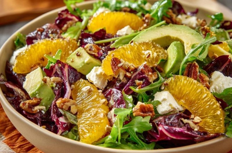 Radicchio-Orangen-Avocado-Salat (Keine wässrigen Blätter mehr!)
