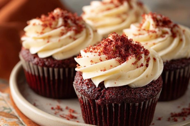 Red Velvet Cupcakes (Nie wieder flache Cupcakes!)